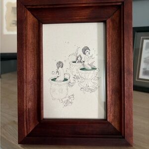 Bath Mermaids by Jessica Gadra Framed 4x6 Print